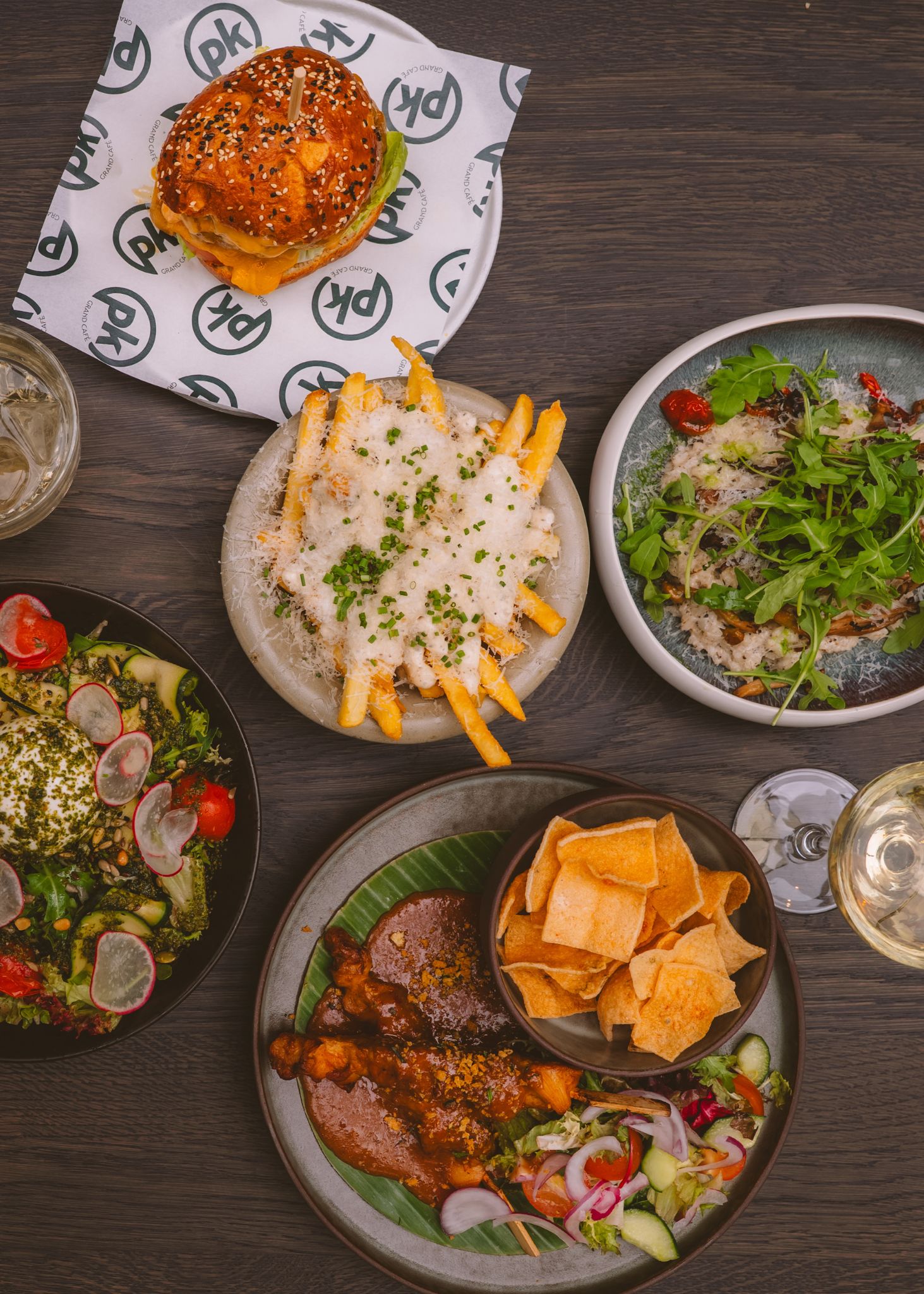 Borrelen en shared dining gerechten Grand Café PK Bilthoven