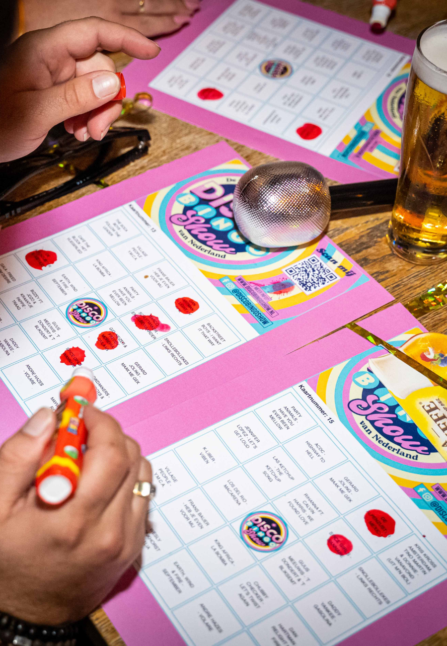 Disco Bingo Show agenda Disco Bingo Show PK Bilthoven